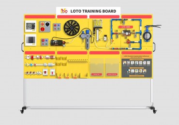 Большой стенд-симулятор процедуры LOCKOUT TAGOUT, перекатной WS011