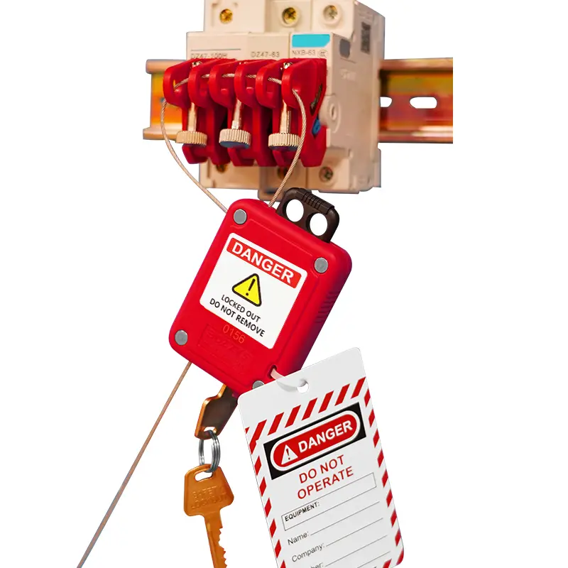 Миниатюрный тросовый блокиратор со встроенным замком LG10 Миниатюрный тросовый блокиратор со встроенным замком LG10